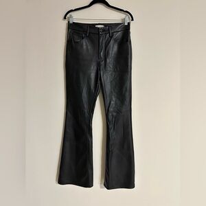 Good American Black Faux Leather Pants